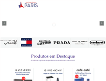 Tablet Screenshot of distribuidoraparis.com.br